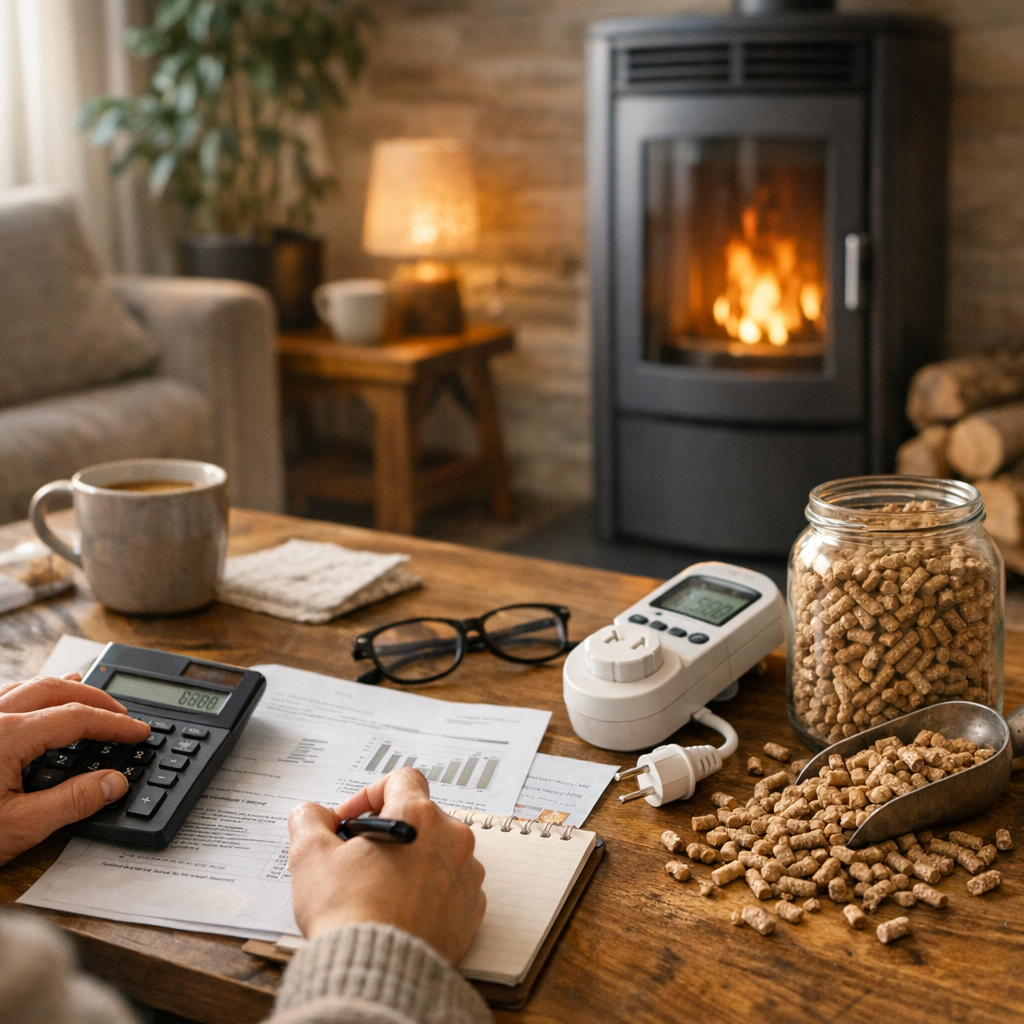 Calculer sa facture annuelle sans confondre électricité et pellets