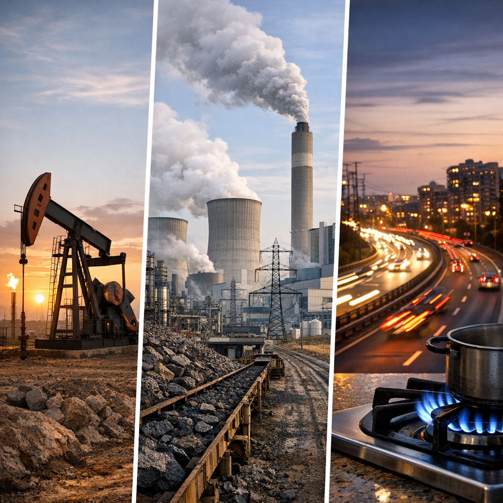 Du gisement à l’usage&nbsp;: extraction, conversion énergétique et rendements