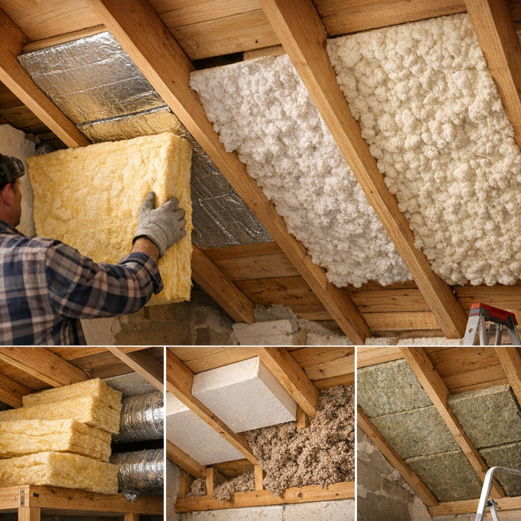 Quel est le meilleur isolant pour plafond selon le cas d’usage&nbsp;?
