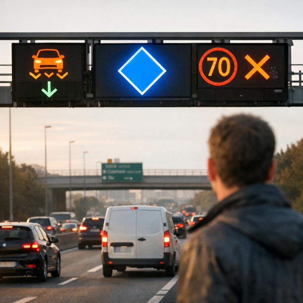 Quand la voie est active : lire les panneaux lumineux sans se tromper