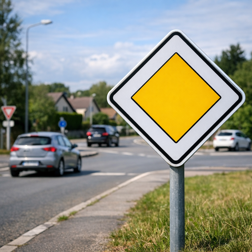 Panneau Losange Jaune : erreurs de priorité à éviter