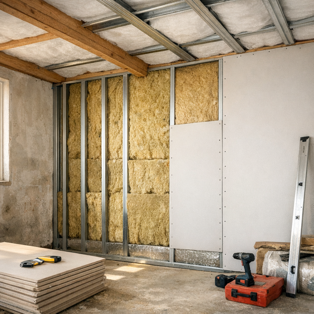 Cloison, doublage mur ou plafond : choisir la bonne configuration