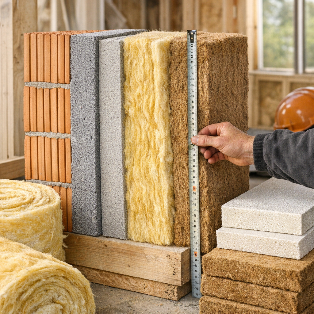 Épaisseur d’isolation thermique des murs en RE 2020