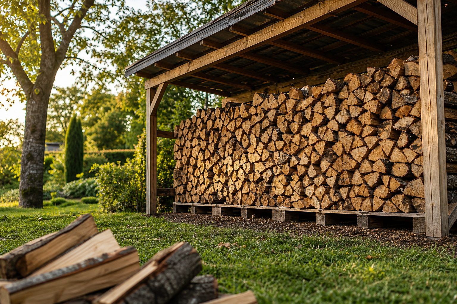 Comment stocker le bois de chauffage pour bien le sécher ?