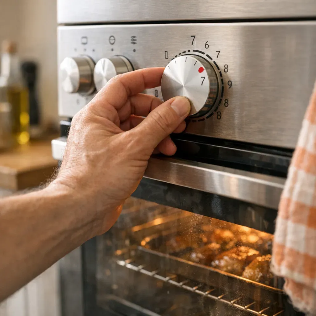 Four chaud, très chaud, chaleur tournante : comment ajuster thermostat 7