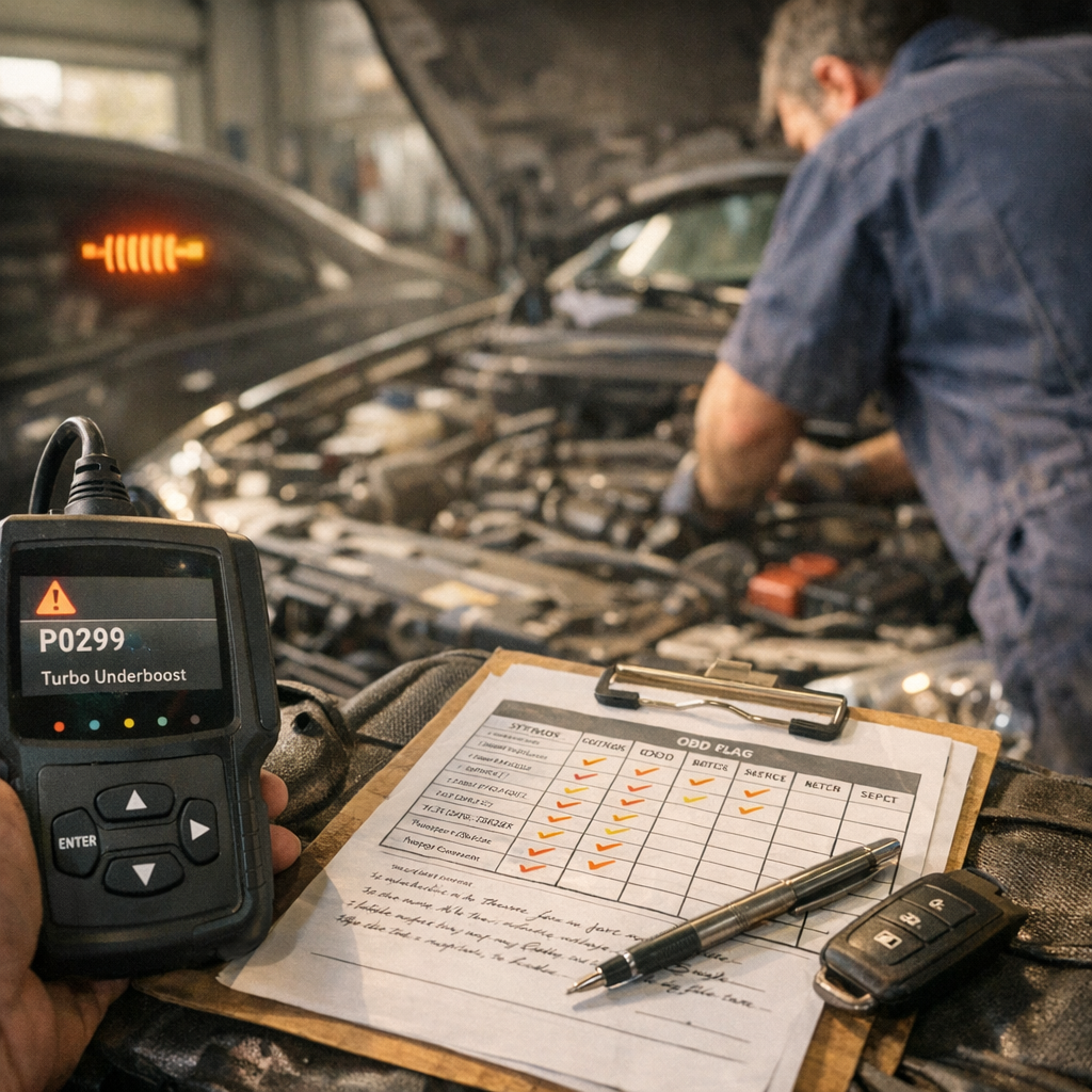 Grille symptômes, codes OBD et décision : du simple contrôle au garage